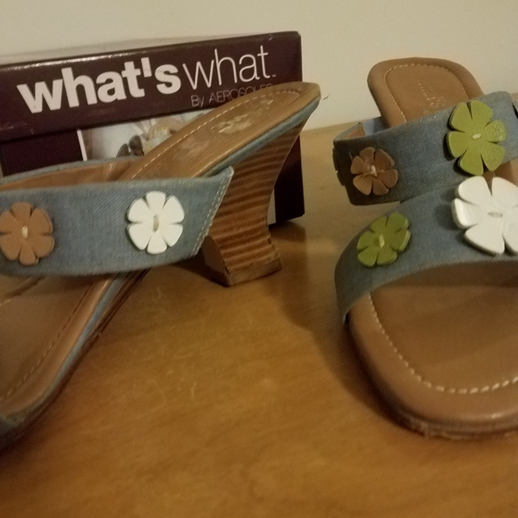 Slide type med heel size 8M sandal - Picture 6 of 8